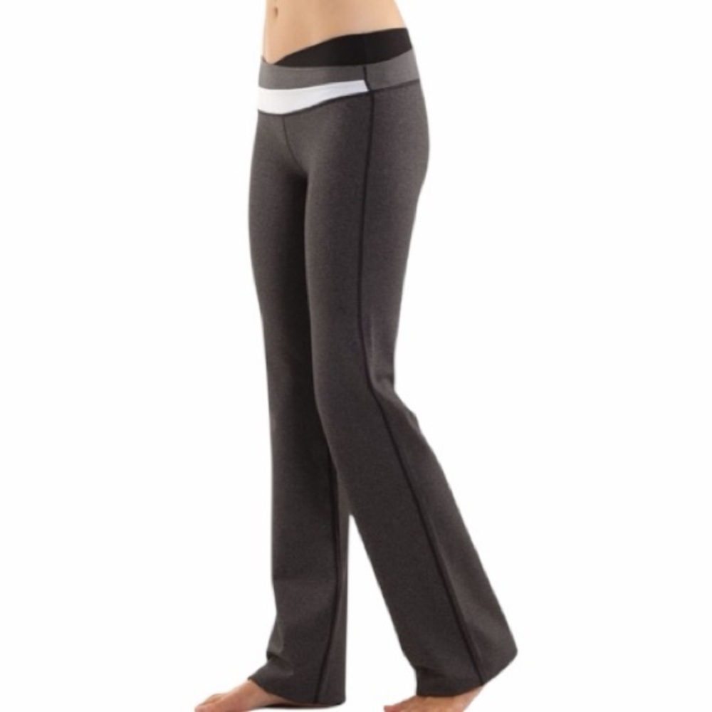 Lululemon Astro Pant (Tall) Heathered Black / Black Black Yoga Pants - Picture 8 of 12